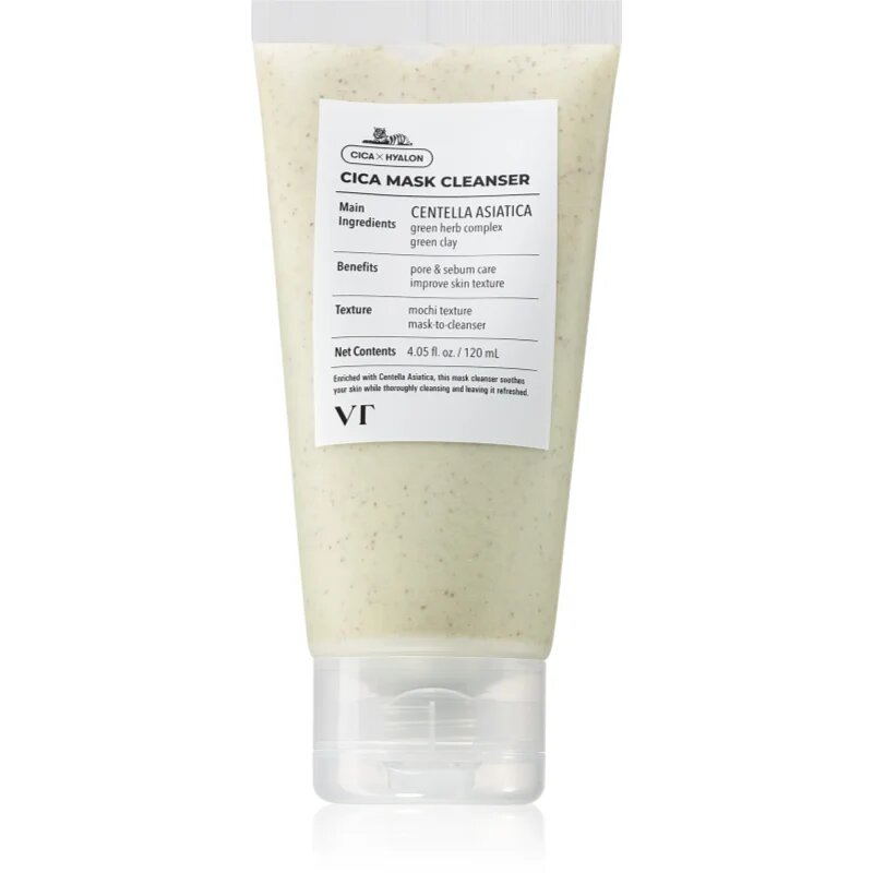 VT Cosmetics Cica Mask Cleanser почистваща маска за лице с хидратиращ ефект 120 мл.