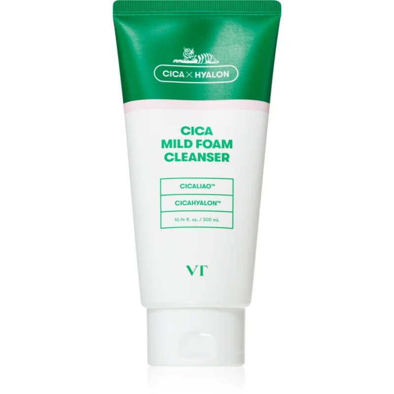VT Cosmetics Cica Mild Foam Cleanser нежна почистваща пяна с успокояващ ефект 300 мл.