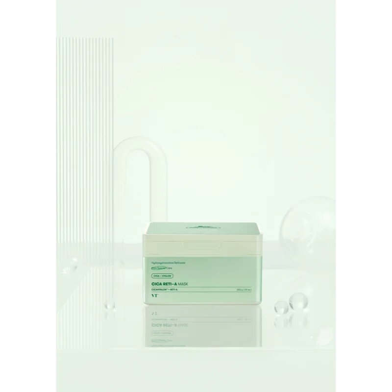 VT Cosmetics Cica Reti-A Mask успокояваща платнена маска със стягащ ефект голяма опаковка 30 бр.