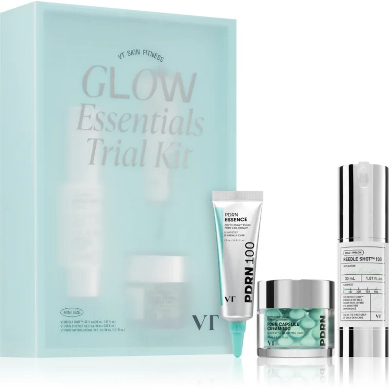 VT Cosmetics Glow Essentials Trial Kit подаръчен комплект за освежаване и изглаждане на кожата