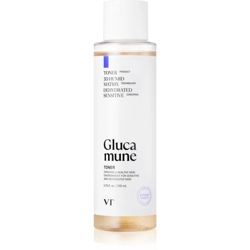 VT Cosmetics Glucamune Toner освежаващ хидратиращ тоник за укрепване на кожната бариера 200 бр.