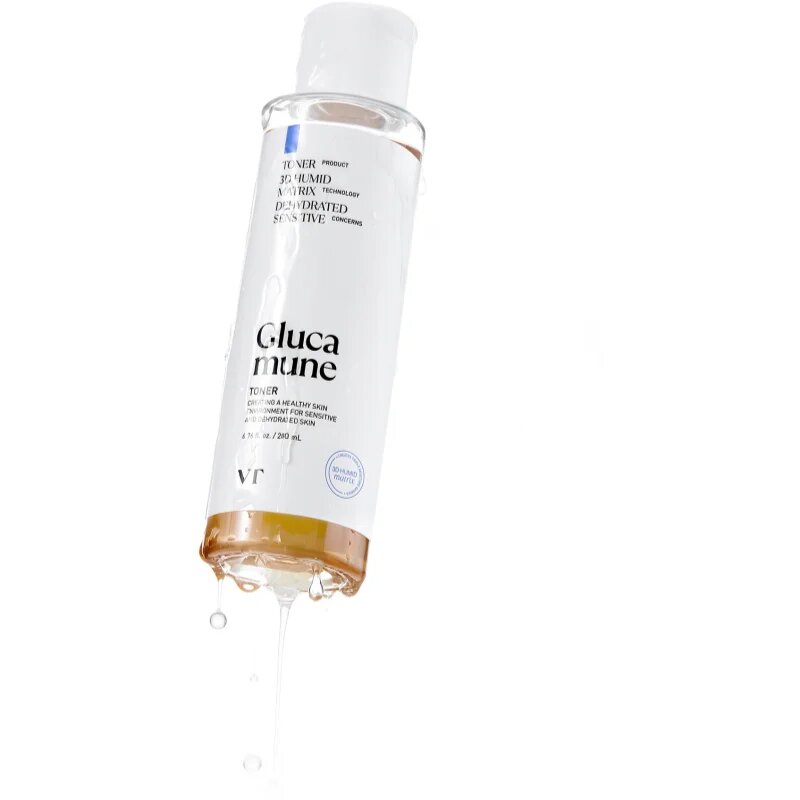 VT Cosmetics Glucamune Toner освежаващ хидратиращ тоник за укрепване на кожната бариера 200 бр.