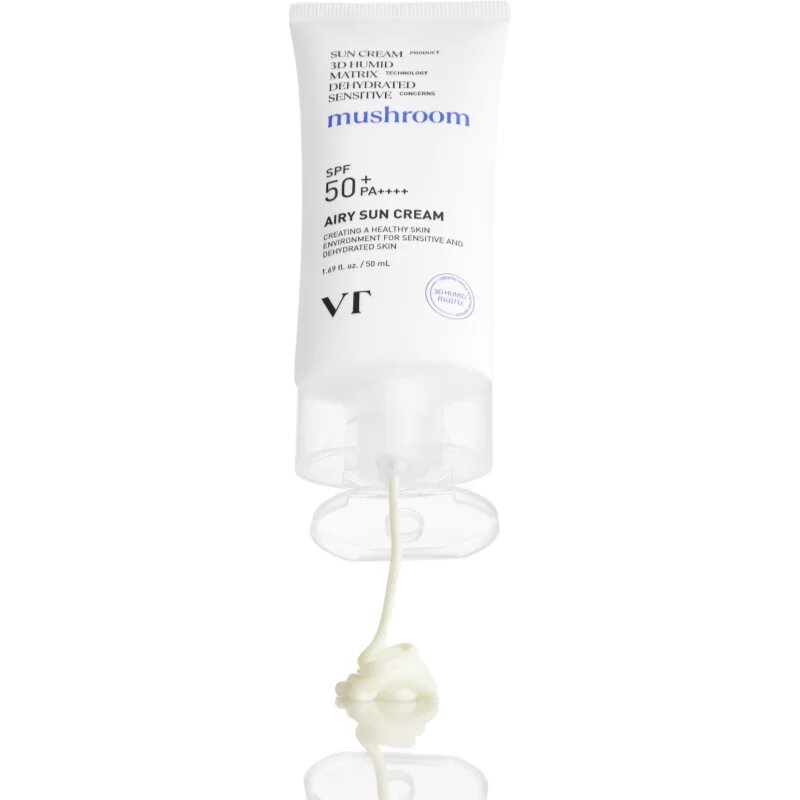 VT Cosmetics Mushroom Airy Sun Cream защитен крем за лице с хидратиращ ефект SPF 50+ 50 мл.