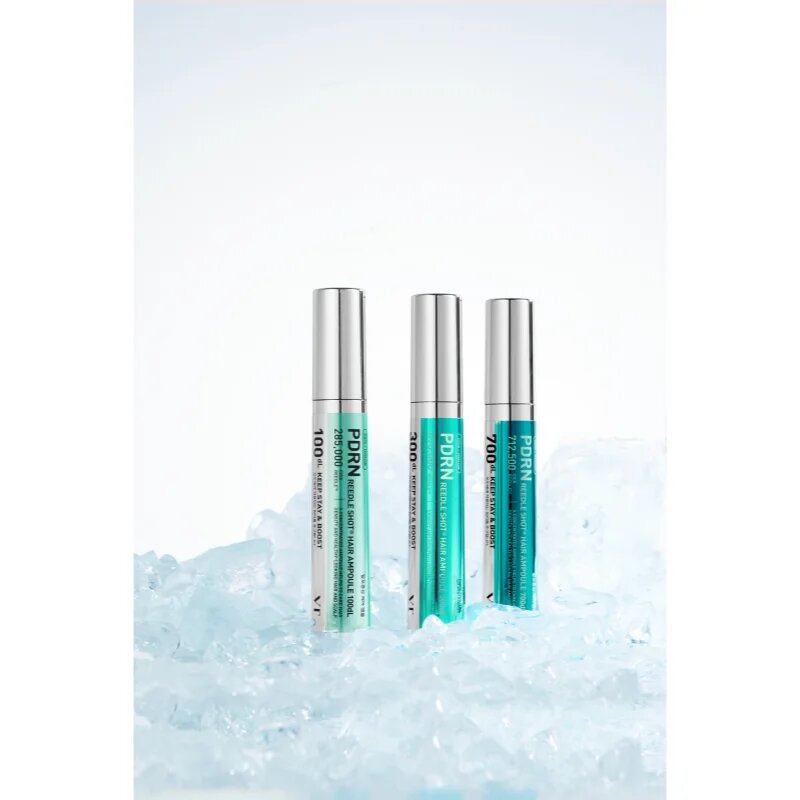 VT Cosmetics PDRN Reedle Shot Hair Ampoule 300 серум за скалп за растеж на косата и укрепване от корените 15 мл.