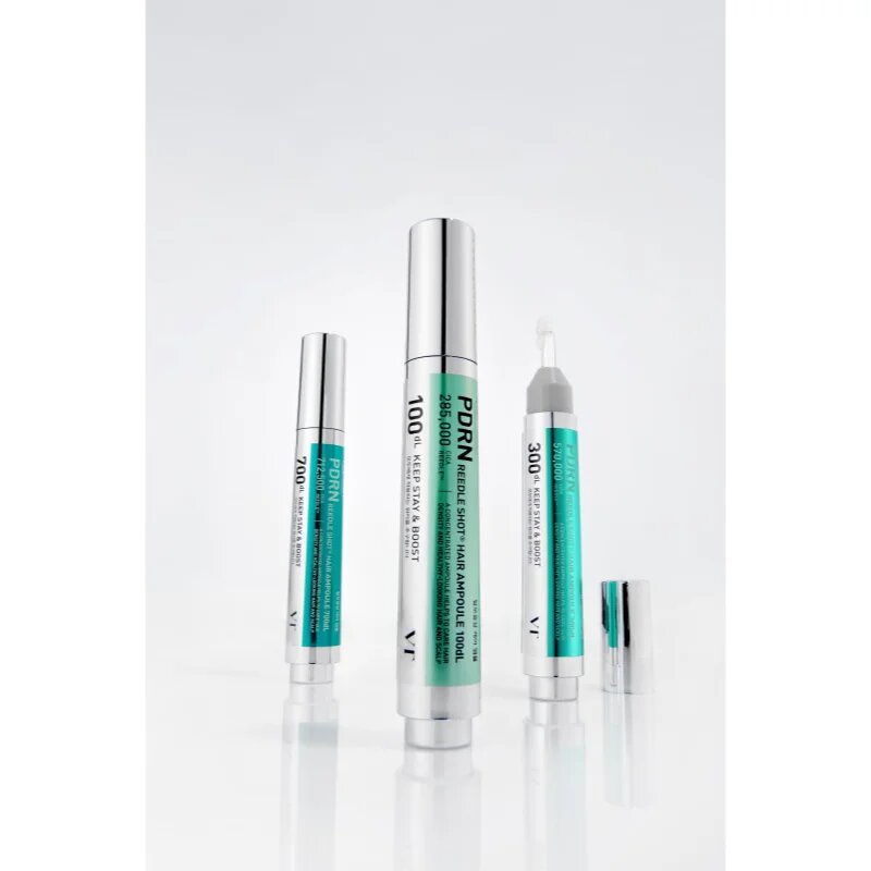 VT Cosmetics PDRN Reedle Shot Hair Ampoule 300 серум за скалп за растеж на косата и укрепване от корените 15 мл.