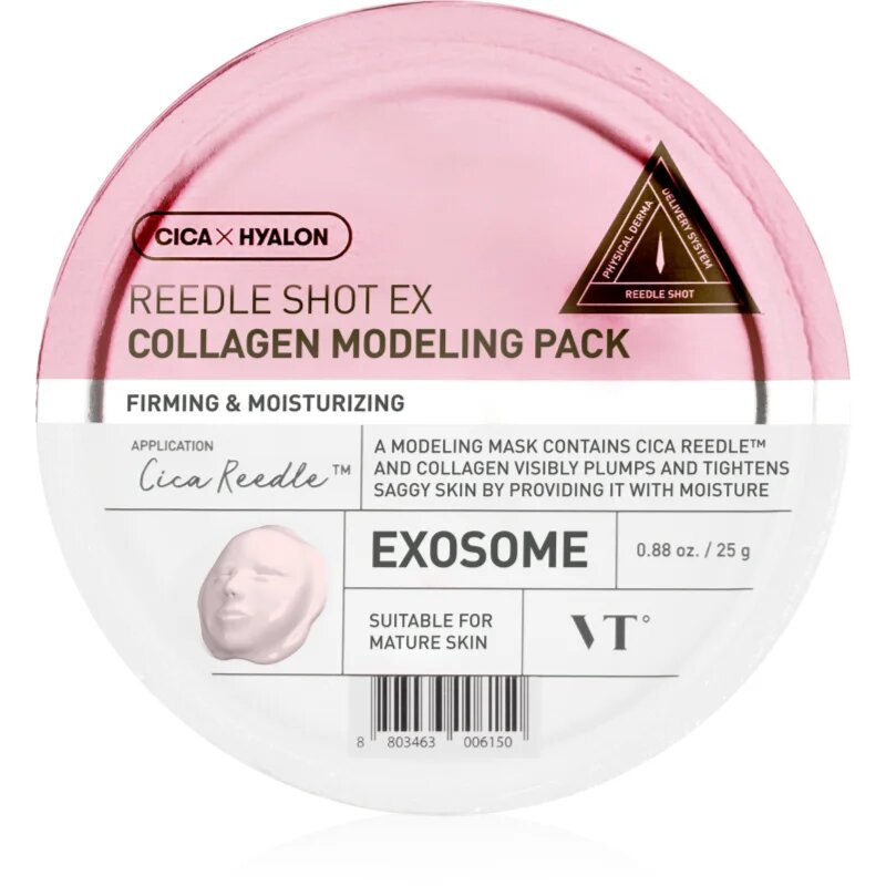 VT Cosmetics Reedle Shot EX Collagen Modeling Pack стягаща колагенова маска с хидратиращ ефект 25 гр.