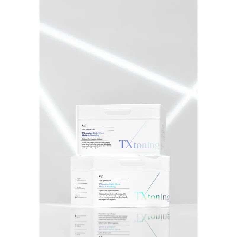VT Cosmetics TX-Toning Daily Mask озаряваща платнена маска против пигментни петна голяма опаковка 30 бр.