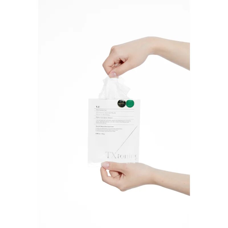 VT Cosmetics TX-Toning Special Mask хидратираща платнена маска за кожа с хиперпигментация 25 гр.