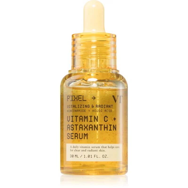 VT Cosmetics Vitamin C Astaxanthin Serum озаряващ хидратиращ серум да уеднакви цвета на кожата 30 мл.