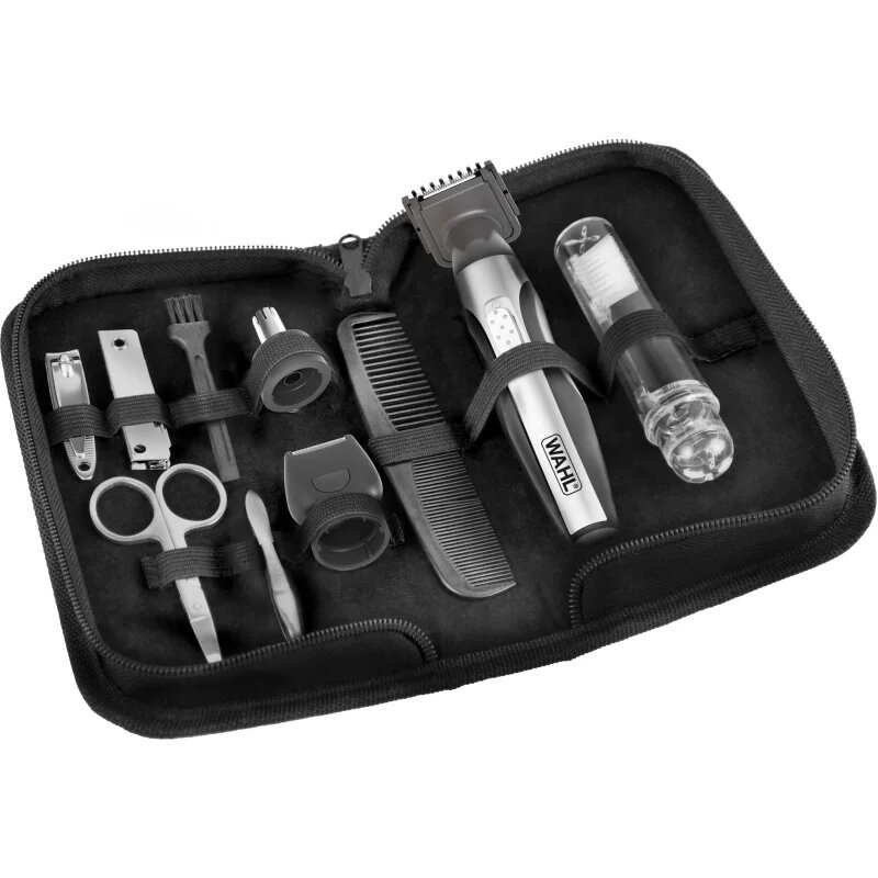 Wahl Deluxe Travel Kit комплект за подстригване на брада и косми по тялото на път