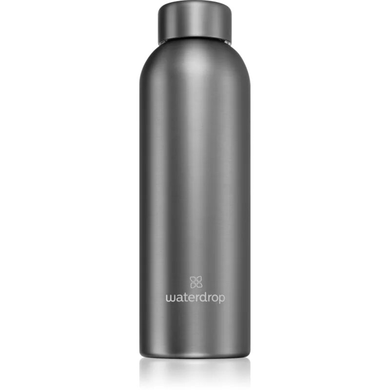 Waterdrop Thermo Steel Metal неръждаема бутилка за вода боя Charcoal 1 бр.