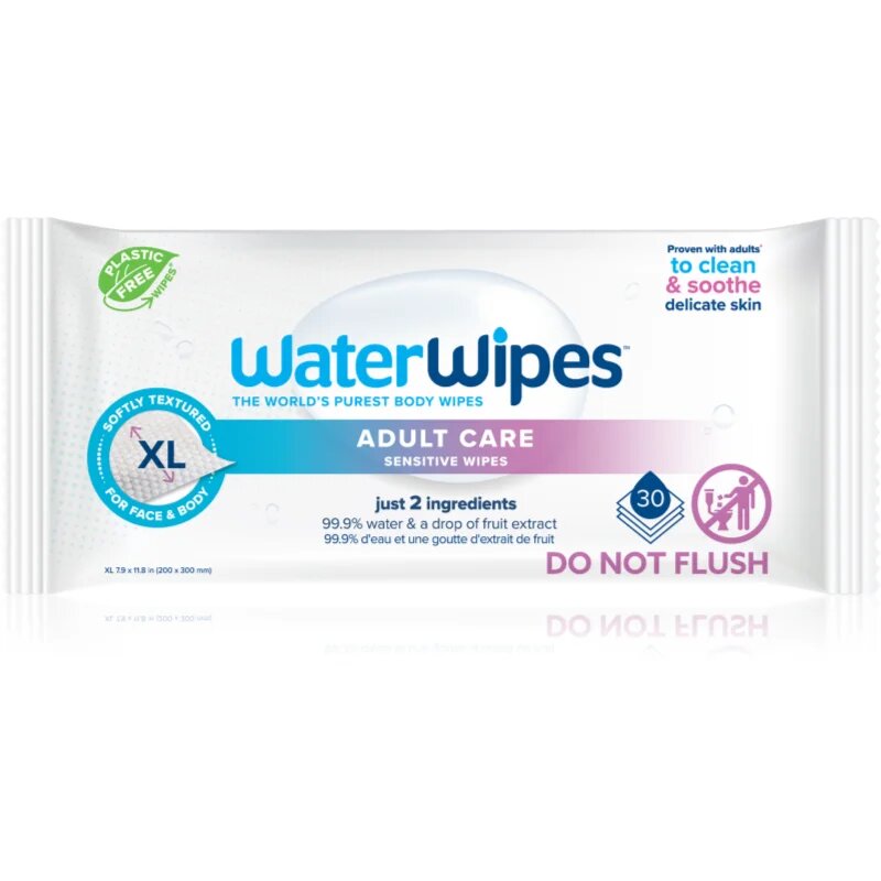 WaterWipes Adult Care мокри кърпички за възрастни 30 бр.