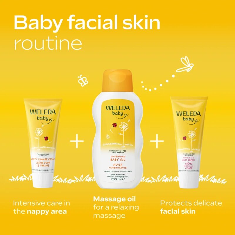 Weleda Baby and Child бебешко олио с невен без парфюм 200 мл.