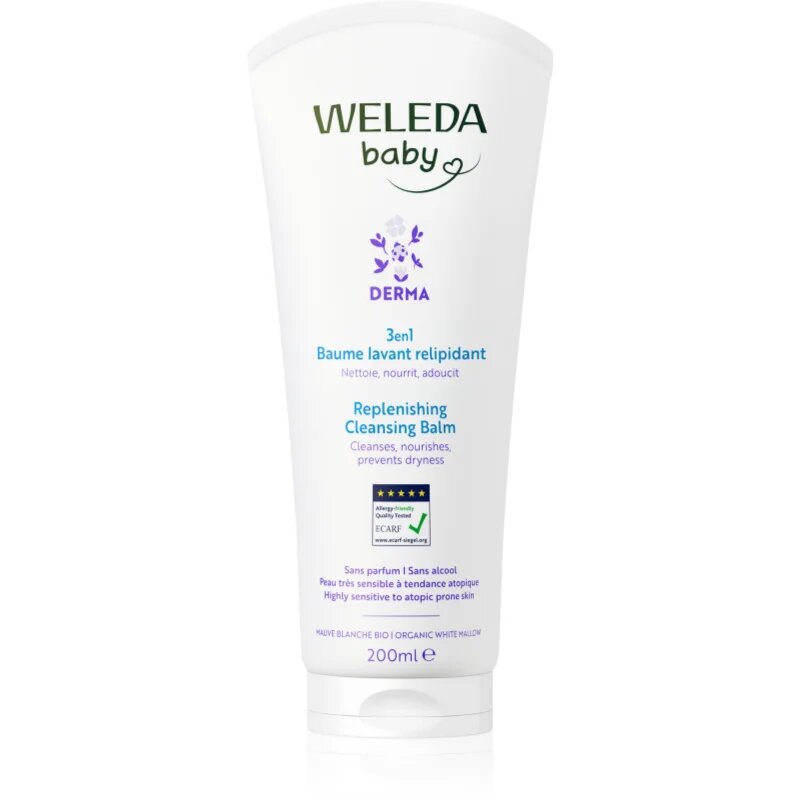 Weleda Baby Derma миещ балсам за успокояване на кожата 200 мл.