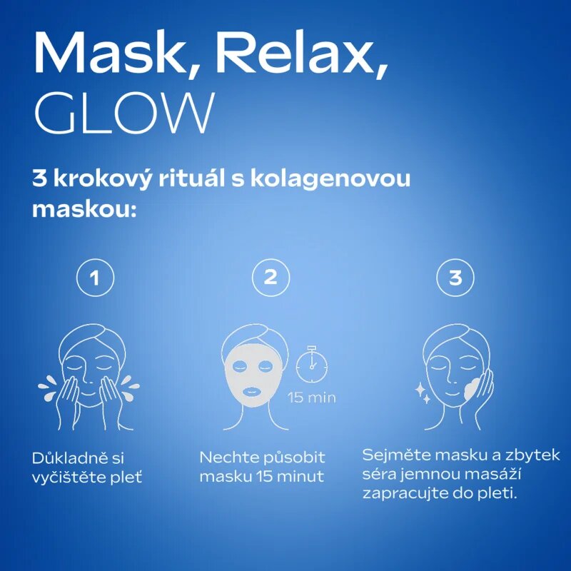 Weleda Exo Boost ревитализираща платнена маска с колаген 20 мл.