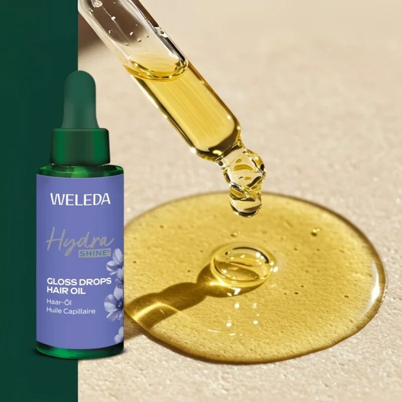 Weleda HydraShine подхранващо масло за коса 30 мл.