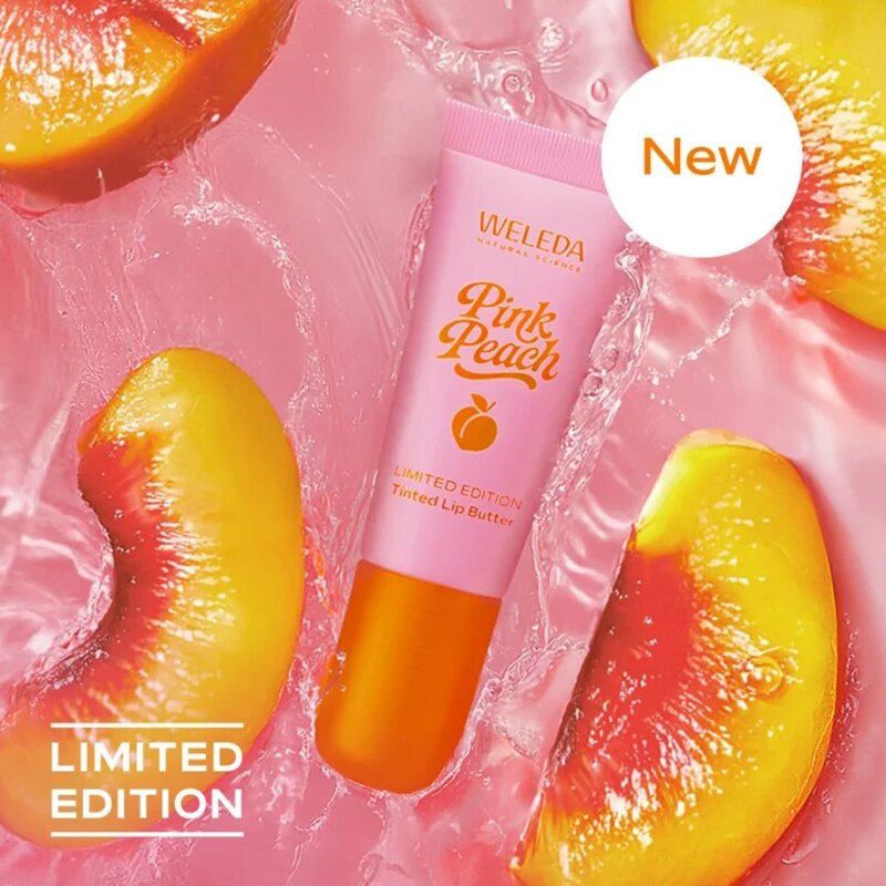 Weleda Pink Peach тониращ балсам за устни 7 мл.