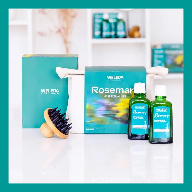 Weleda Rosemary Hair Ritual подаръчен комплект за здрава кожа на главата