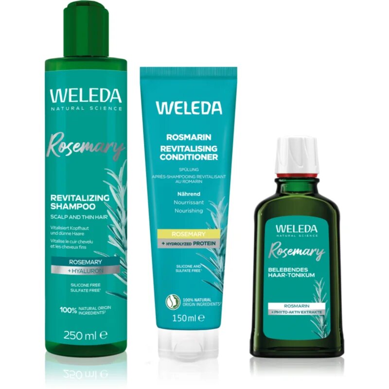 Weleda Rosemary комплект за растеж на косата и укрепване от корените