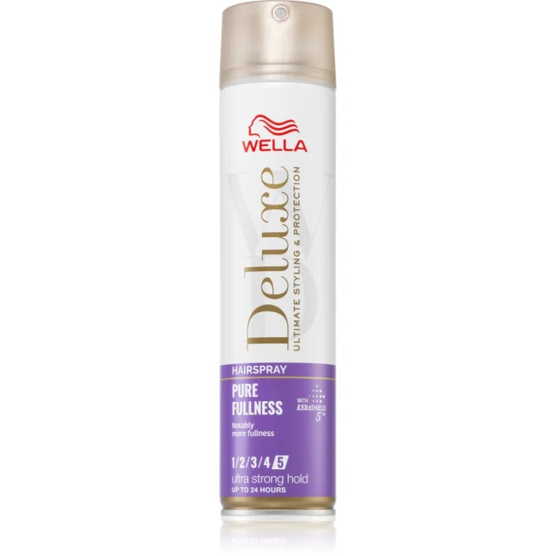 Wella Deluxe Pure Fullness лак за коса с екстра силна фиксация за обем 250 мл.