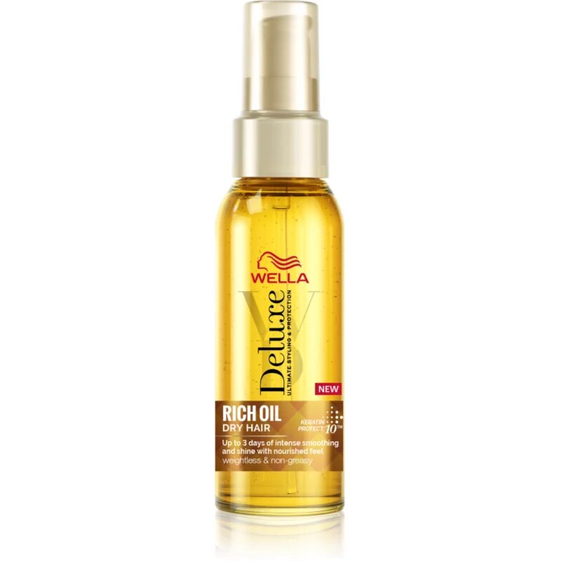 Wella Deluxe Rich Oil подхранващо масло за суха коса 100 мл.