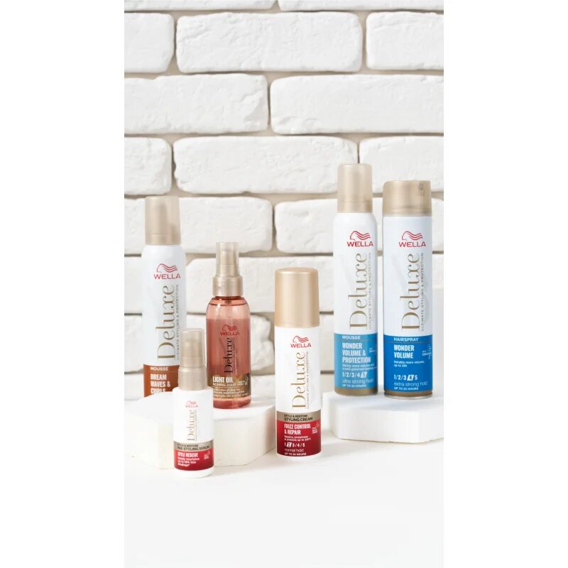 Wella Deluxe Style & Restore стилизиращ крем за изглаждане и възстановяване на увредена коса 100 мл.