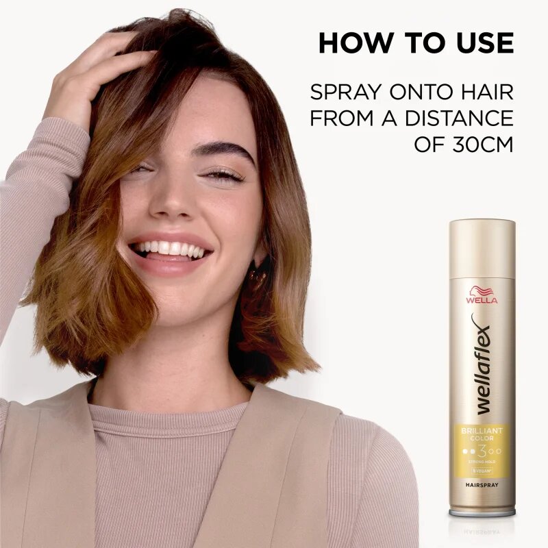 Wella flex Brilliant Color лак за коса със средна фиксация за боядисана коса 250 мл.