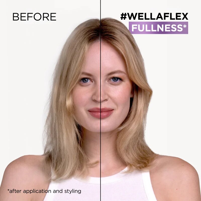 Wella flex Fullness Volume пяна втвърдител с екстра силна фиксация за фина коса 200 мл.