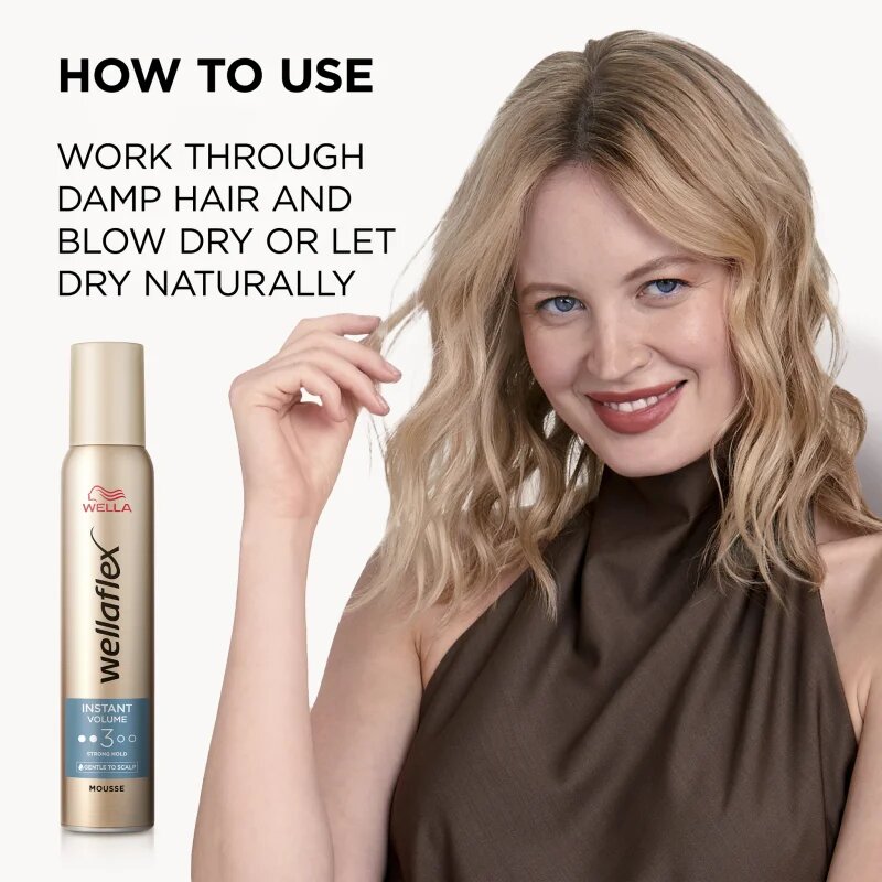 Wella flex Instant Volume Boost пяна втвърдител за екстра обем 200 мл.