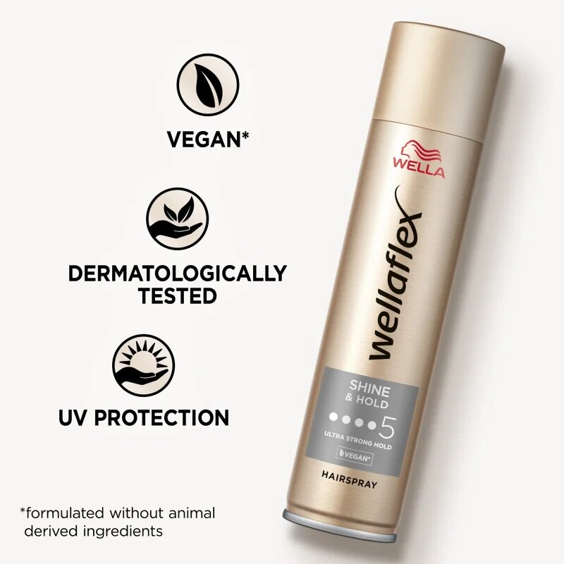 Wella flex Shine & Hold лак за коса с екстра силна фиксация за блясък 250 мл.