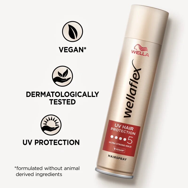 Wella flex UV Hair Protection лак за коса с екстра силна фиксация за топлинно третиране на косата 250 мл.