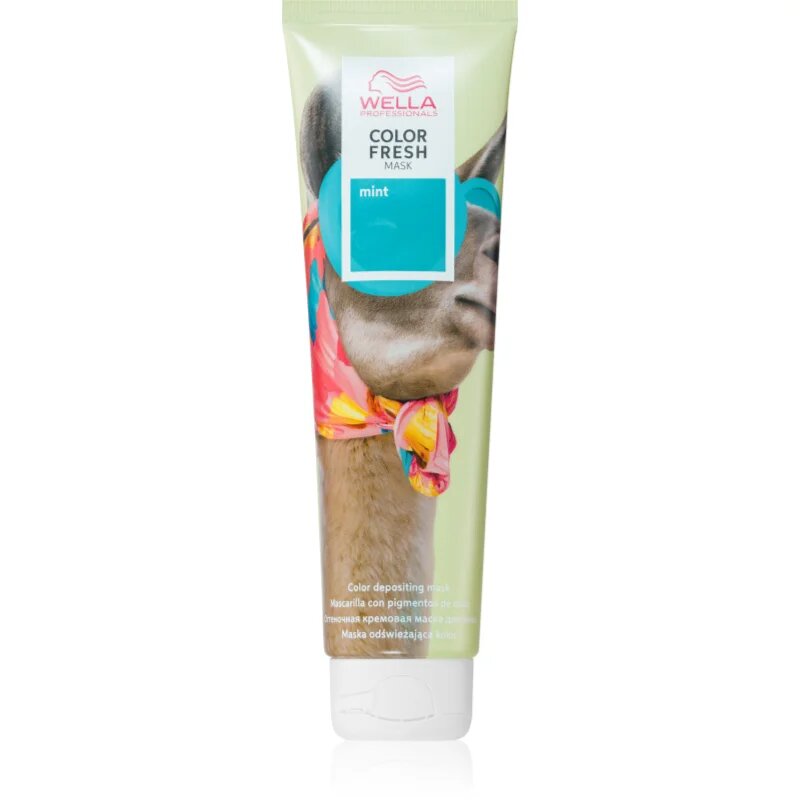 Wella Professionals Color Fresh Интензивна възстановяваща цветна маска цвят Mint 150 мл.