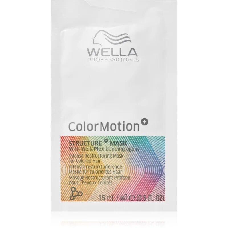 Wella Professionals ColorMotion+ Structure mask маска за коса за защита на цветовете 15 мл.