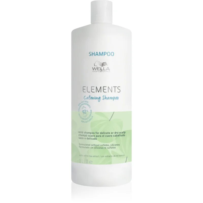 Wella Professionals Elements Calming успокояващ шампоан за чувствителна кожа на скалпа 1000 мл.