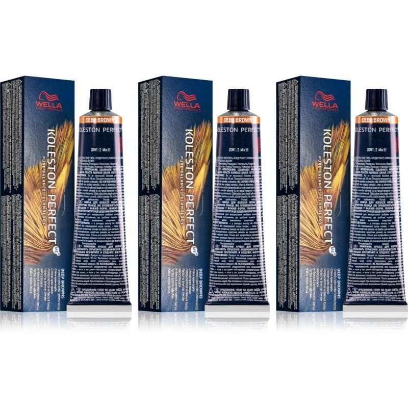 Wella Professionals Koleston Perfect ME+ Deep Browns боя за коса изгодна опаковка цвят 6/63
