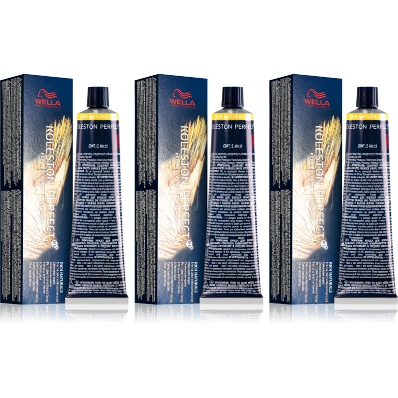 Wella Professionals Koleston Perfect ME+ Rich Naturals боя за коса изгодна опаковка цвят 6/3