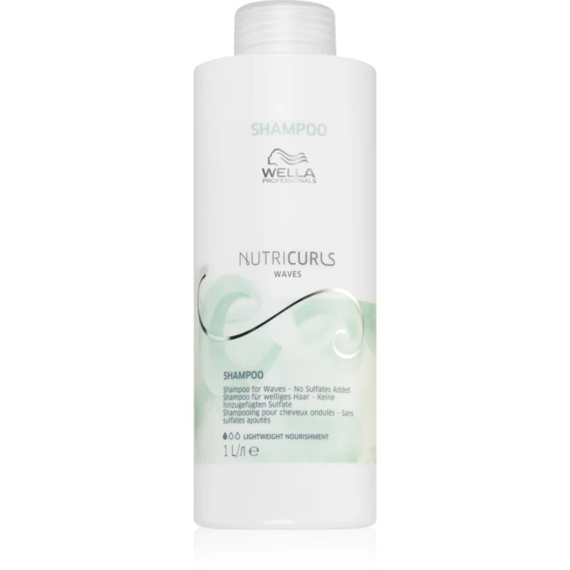 Wella Professionals Nutricurls Waves хидратиращ шампоан за чуплива коса 1000 мл.