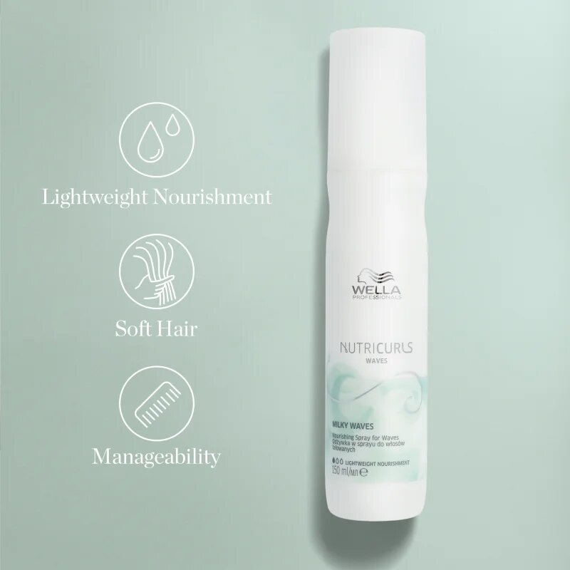 Wella Professionals Nutricurls Waves хидратиращ спрей за коса за чуплива коса 150 мл.