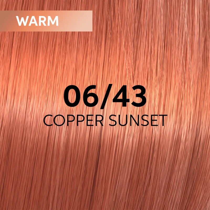 Wella Professionals Shinefinity Zero Lift Glaze полуперманентна тонираща боя за коса цвят 06/43 - Copper Sunset 60 мл.