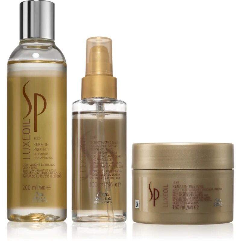 Wella Professionals SP Luxe Oil Set изгодна опаковка за постигане на съвършен вид на косата