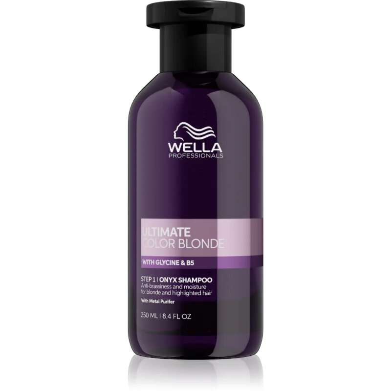 Wella Professionals Ultimate Color Blonde Shampoo шампоан неутрализиращ жълтите нюанси за изрусена коса или коса с кичури 250 мл.