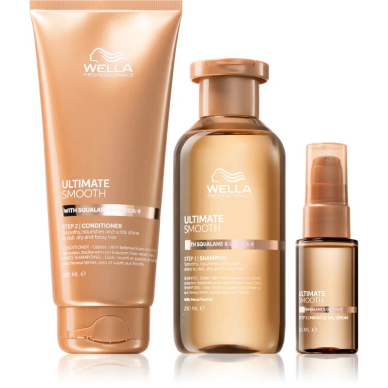 Wella Professionals Ultimate Smooth изгодна опаковка за блясък и мекота на косата