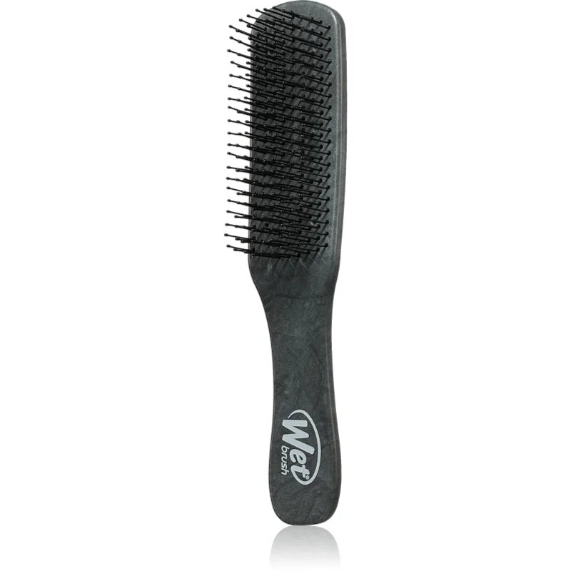 Wet Brush Detangler Brown Leather Четка за коса за мъже Black 1 бр.