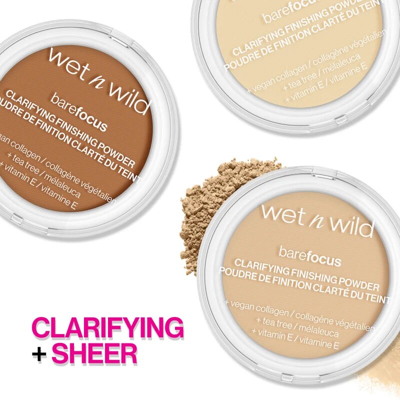 Wet N Wild BareFocus Clarifying Finishing Powder матираща пудра цвят Light/Medium 6 гр.