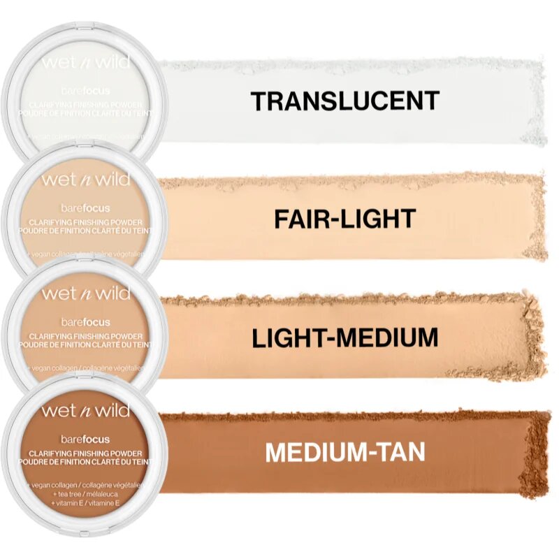 Wet N Wild BareFocus Clarifying Finishing Powder матираща пудра цвят Light/Medium 6 гр.