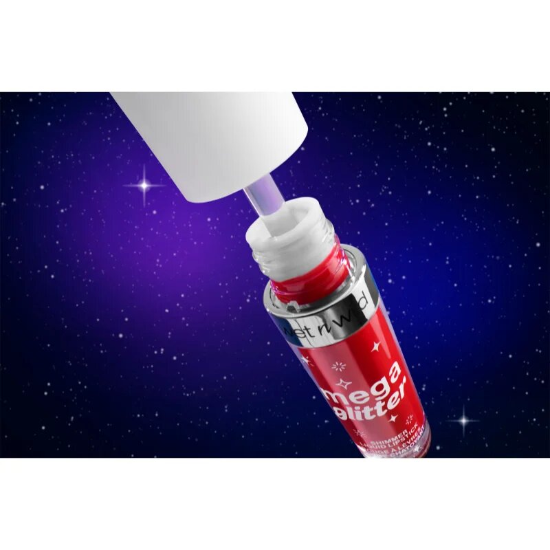 Wet N Wild Mega Glitter матиращо течно червило с блясък цвят New Soulmate 2.8 мл.