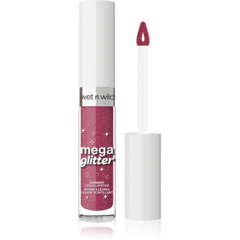 Wet N Wild Mega Glitter матиращо течно червило с блясък цвят Pink Future 2.8 мл.