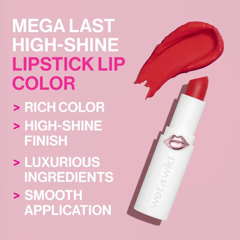 Wet N Wild MegaLast бляскаво червило с хидратиращ ефект цвят Raining Rubies 3.3 гр.