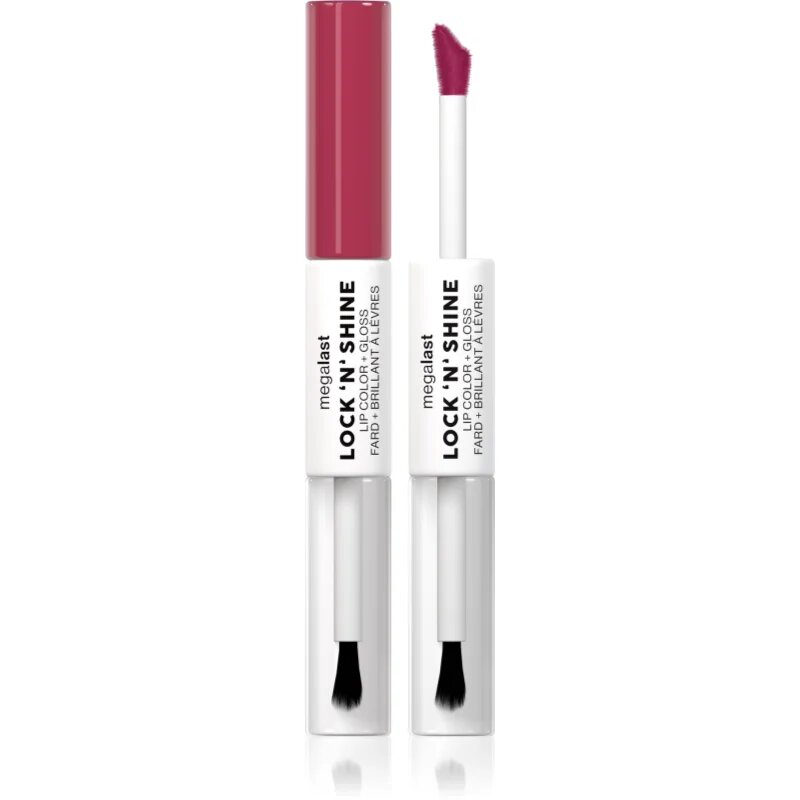 Wet N Wild MegaLast Lock n' Shine дълготрайно червило и гланц за устни цвят LA Pink 8 мл.