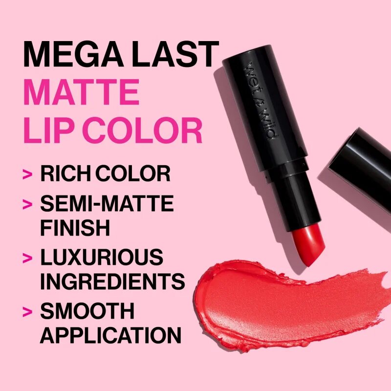 Wet N Wild MegaLast овлажняващо червило с матиращ ефект цвят Bare It All 3.3 гр.